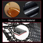 Carbon fiber weave sticker surface sample with glossy black pattern details