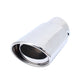 Stainless steel exhaust tail pipe, polished oval outlet with dark inner bore