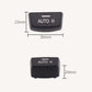 Black AUTO H switch cover button, 30mm wide x 20mm high x 15mm deep