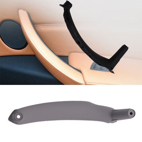 Car door armrest pull handle in gray with two mounting holes