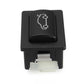 Car trunk release switch button with key icon and mounting tabs at base