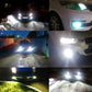 LED fog light beams on a vehicle in multiple angles using H1 bulbs