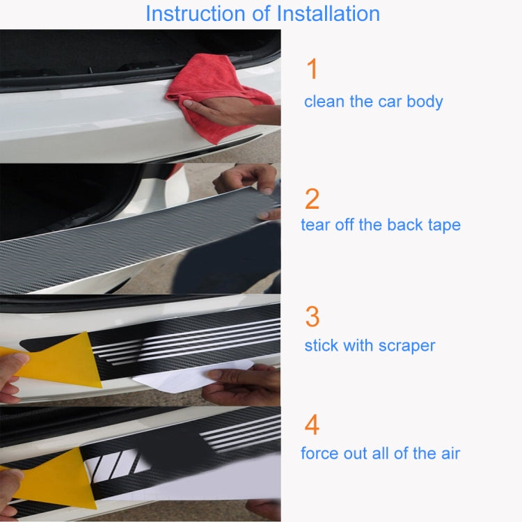 Installation steps for car vinyl wrap: clean, peel tape, apply with scraper