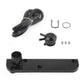 Black forged PCV delete plate kit with hoses, bolts, clamp, and gaskets