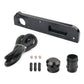 Black PCV delete plate kit set with wiring, fittings, and mounting hardware