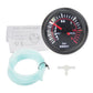 Bar boost gauge kit with instruction sheet and coiled blue tubing; black dial with red needle