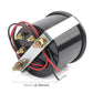 52mm bar boost gauge with brass terminals and red/black wiring harness