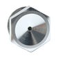 Hex metal turbo vacuum detection connector with circular port opening