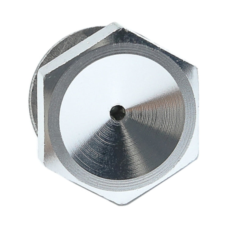 Hex metal turbo vacuum detection connector with circular port opening