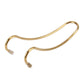 Gold metal headrest hook set, curved U hooks with white end grips