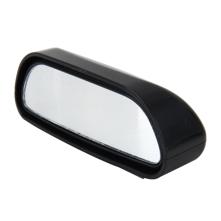 Black auxiliary rear-view mirror with wide-angle convex lens, standalone