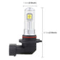 9006 LED fog light bulb with clear glass housing; 1.5 cm wide and 6.7 cm tall