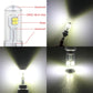 9006 LED fog light bulb showing CREE XB-D chip inside clear glass and aluminum parts