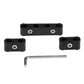 Black spark plug wire divider clamps with hex key, three sizes