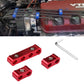 Red wire separator divider clamps set with hex key, three-piece kit
