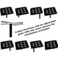 8-hole adjustable license plate mounting bracket with central tow hook rod