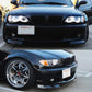 Front bumper with tow hook license plate mounting bracket installed on car