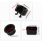Black ABS tailgate hinge bushing insert with size diagram and measurement callouts