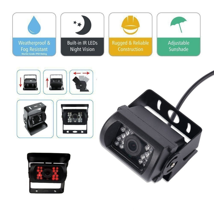 Waterproof dual camera with rugged housing and mount clip for car installation