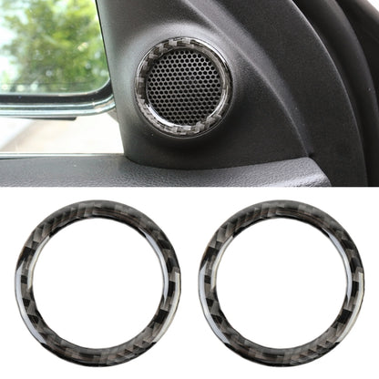 2-piece rear horn carbon-fiber trim rings, set of two circular rings