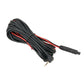 Reversing camera extension cable with plug, long coiled black lead with 4-pin end