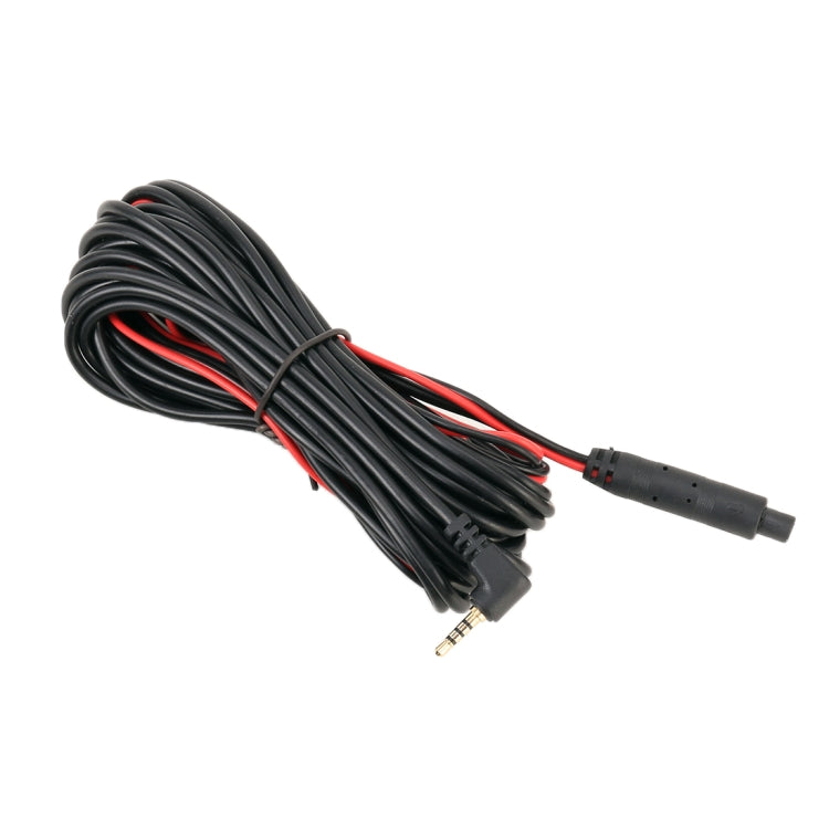 Reversing camera extension cable with plug, long coiled black lead with 4-pin end