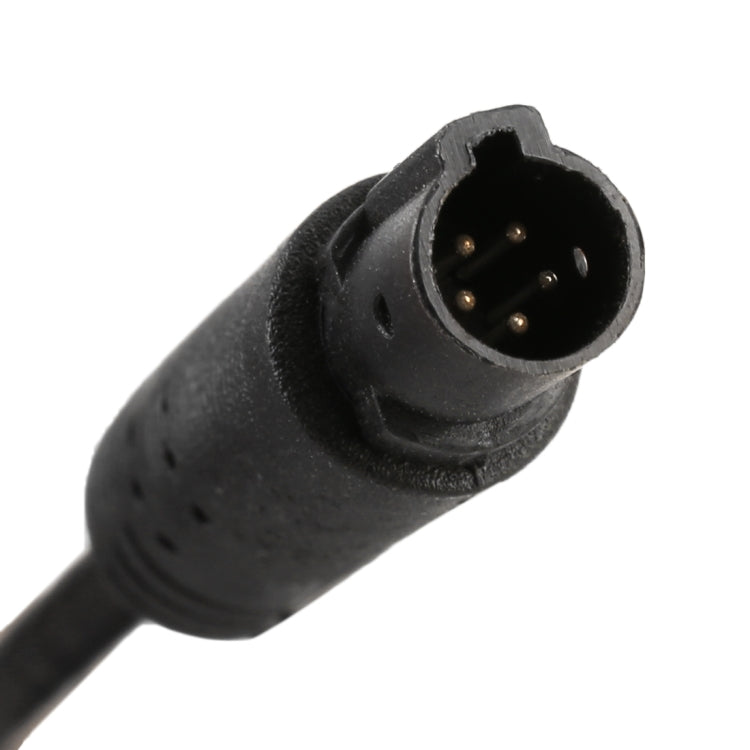 Reversing camera extension cable 5-pin female plug, close-up