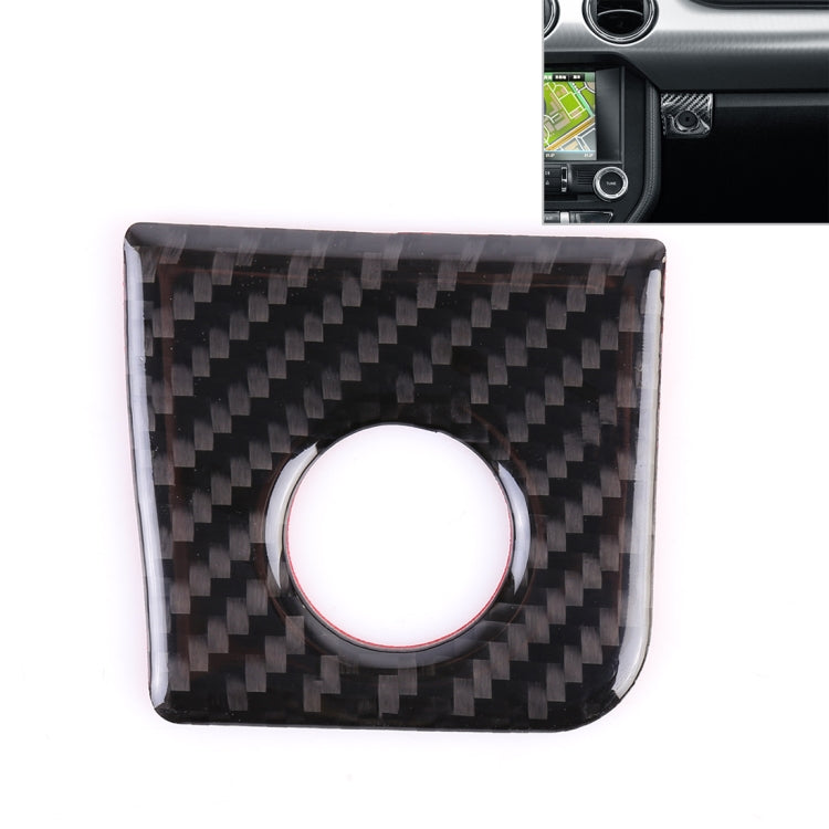 Square storage button sticker with black carbon fiber pattern and round white center