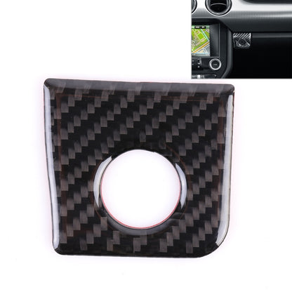 Square storage button sticker with black carbon fiber pattern and round white center