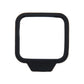 Black blind spot mirror body with open reflective window