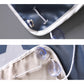 Car sunshade cover close-up showing stitched edge and grommet hardware on fabric