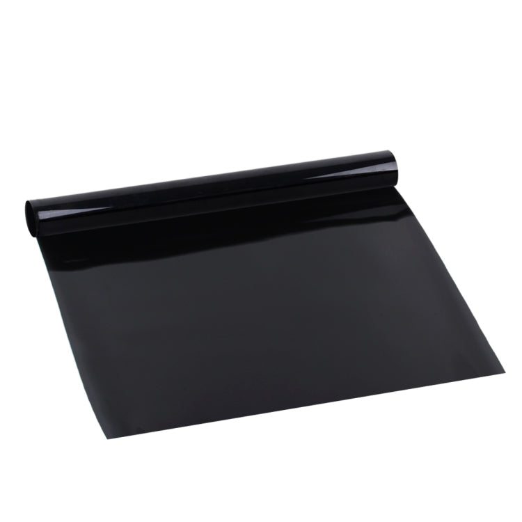 Car window tint film, glossy dark rectangular sheet