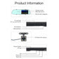 Rear view mirror dash cam parts diagram with touch screen, ports, and rear camera