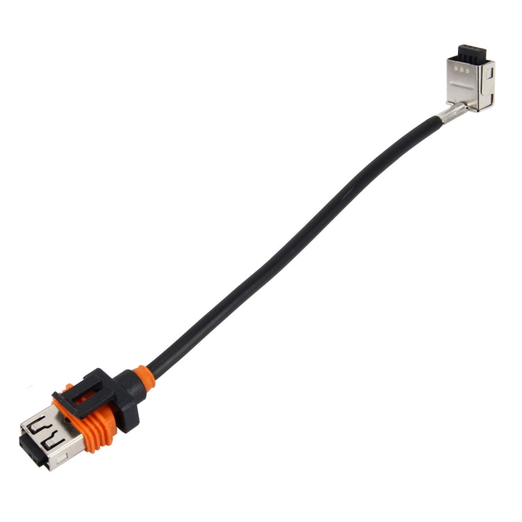 Single D1 HID adapter cable, black wire with orange connector, small plug and socket
