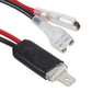H1 conversion harness adapter with black cable housing and clear plug ends