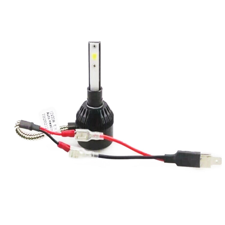 H1 bulb conversion wire harness adapter with socket leads and terminal ends
