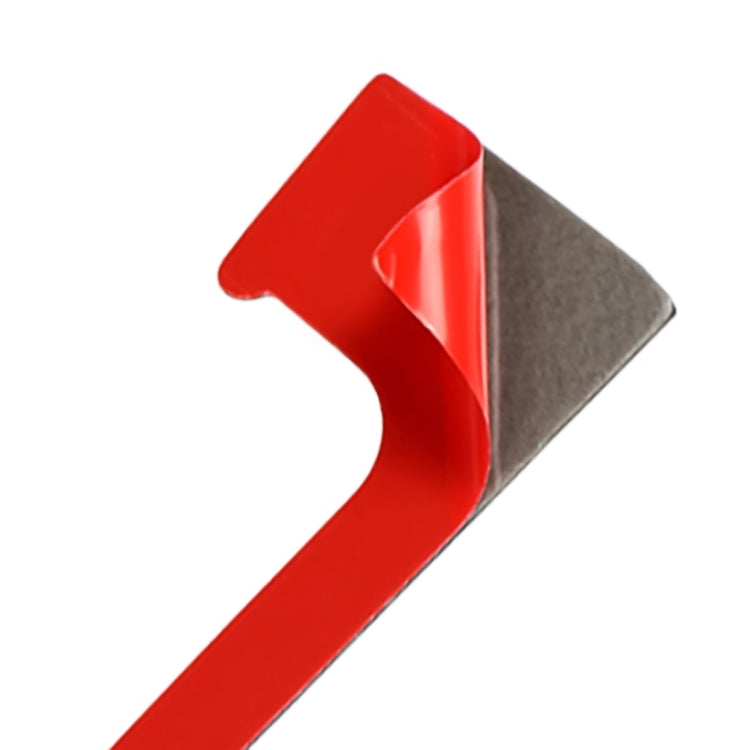Red and gray backing piece for gear shift trim sticker