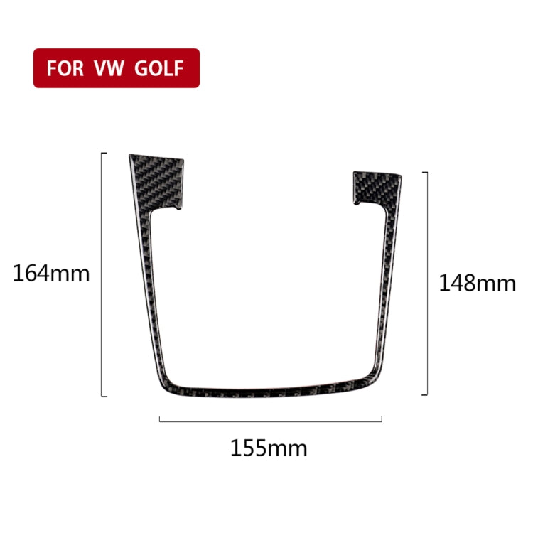 Black carbon fiber gear shift surround trim sticker, measured cutout outline