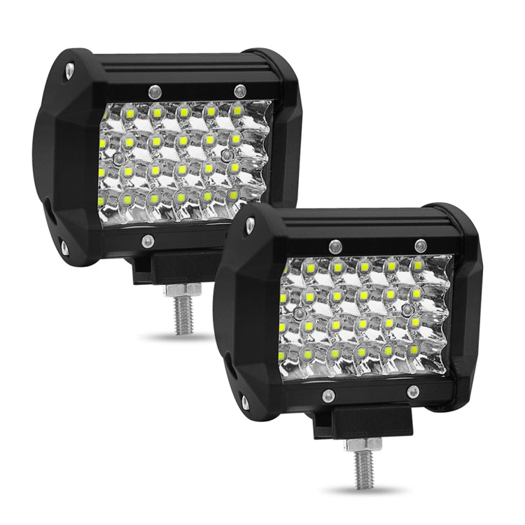 Pair of black LED off-road work lights with rectangular LED panels