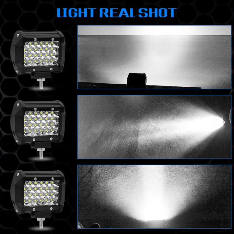 4-inch LED light bar, black housing with multiple white LEDs and front lens