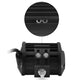 Black LED light mounting bracket with two screws and center adjustment bolt