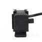 Black USB-A connector module with textured top and cable attached