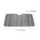 Hatchback windshield sunshade cover with size outline, 130 x 60 cm