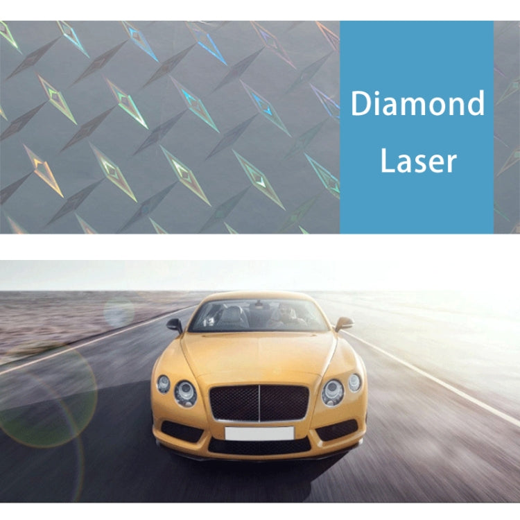 Hatchback windshield sunshade cover material, silver-gray diamond laser pattern