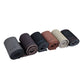 Leather steering wheel cover rolls in gray, dark brown, tan, light beige, black