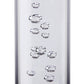 Transparent LED shift knob light front view with engraved bubble openings on clear surface
