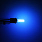 T10 1.5W ice blue LED car clearance marker bulb illuminated, bright blue light