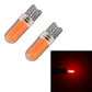 10-pack T10 1.5W red LED car clearance marker bulbs, translucent body, 2 shown