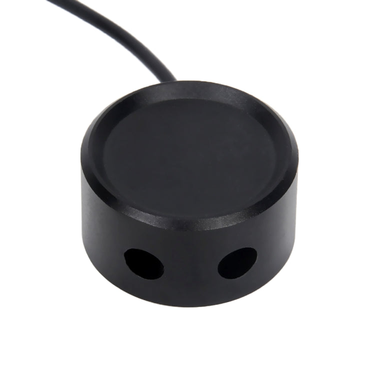 Car roof LED star projector lamp, black round top and base with two side holes