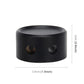 Car roof LED star projector lamp, black base with two side ports; size shown